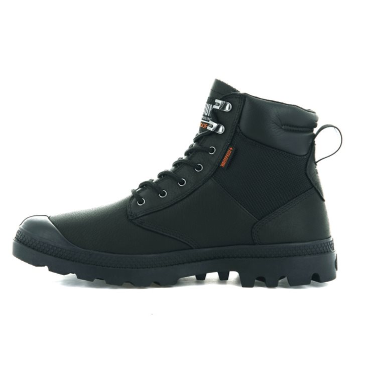 Bottes Palladium Pampa Shield WP+ LTH Femme Noir | FR OXZ134K